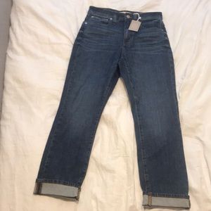 NWT high rise slim boyfriend jean